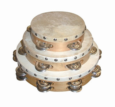 New York Pro wood tambourines 10" w/head, TAM-10D