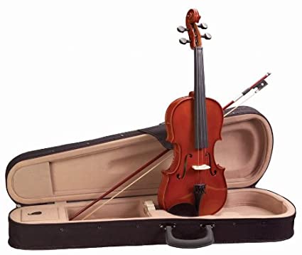 Academy 3/4 size violin outfit set, Polished red-gold gloss (145AU)