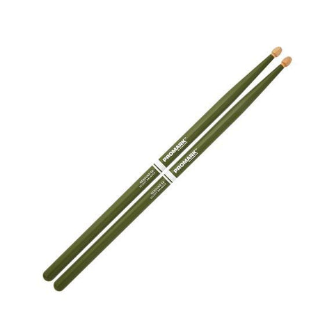 ProMark Rebound 5A Painted Green Hickory Drumstick, Acorn Wood Tip, RBH565AW-GREEN