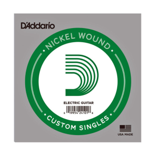 D'Addario Nickel Wound Electric Guitar Single String, .046  NW046