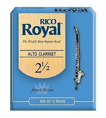Royal by D'Addario Alto Clarinet Reeds, Strength 2.5, 10 Pack, RDB1025