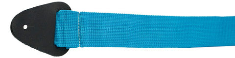 Perri's Leathers Blue nylon GUITAR strap, NWS20-2083