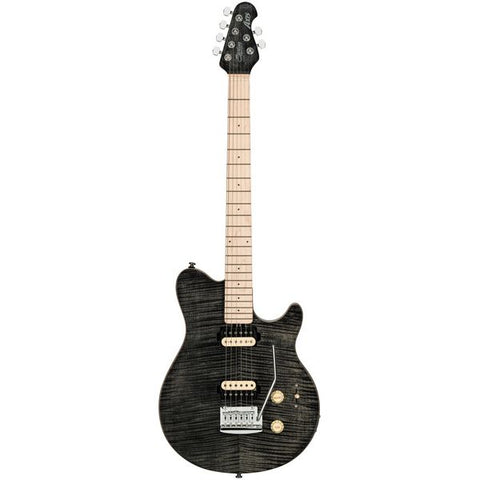 Sterling by Music Man Axis in Flame Maple Trans Black Electric Guitar