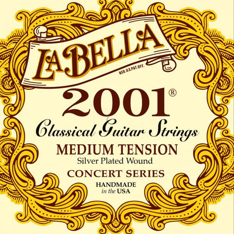 La Bella 2001M Classical Guitar strings Medium Tension