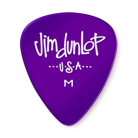 Dunlop 486PMD Gels Guitar Pick. Medium Purple (12 Pack)