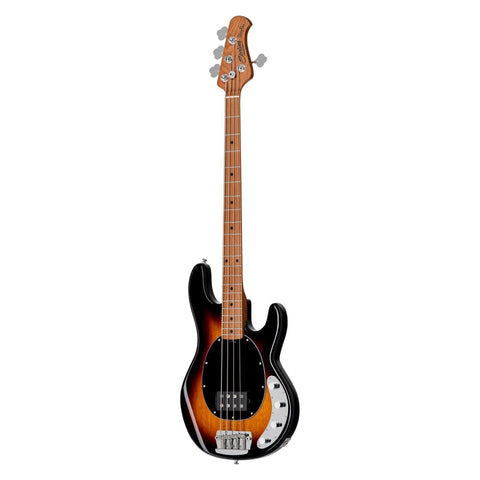 Sterling By Music Man StingRay RAY34 Electric Bass Guitar - Vintage Sunburst, with gig bag