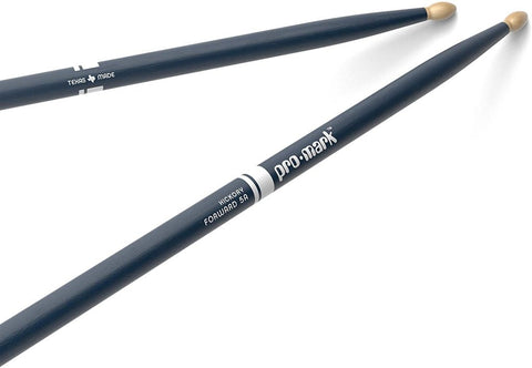ProMark Classic Forward 5A Painted Blue Hickory Drumstick, Oval Wood Tip