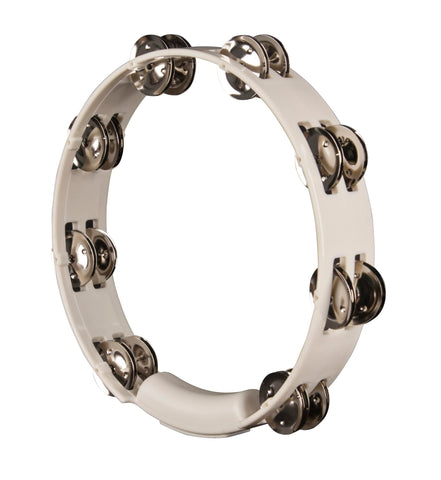 Rhythm Tech True Colors Tambourine, White, 10" (TC4020)