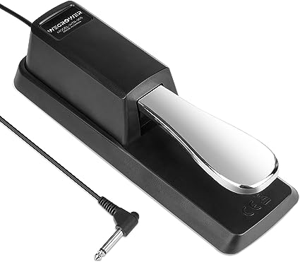 universal sustain pedal Sustain Pedal Universal with Polarity Switch by Wegrower for Keyboards, Digital Piano, MIDI and Synthesizer