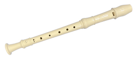 Suzuki SRE-10 1 Piece Descant Recorder - Ivory color