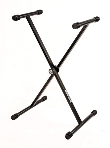 QuikLok T-10B Single-Tier Single-Brace Keyboard Stand, T-10BK