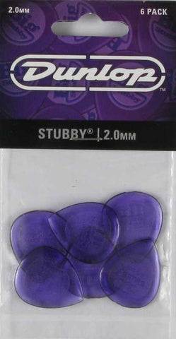 Dunlop Stubby Jazz 2.0, pack of 6, 474P2.0