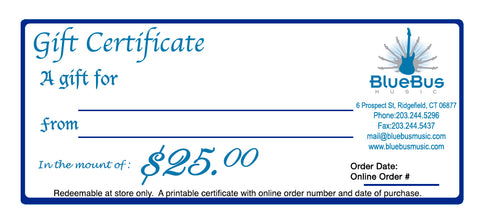 Gift Certificate $25.00