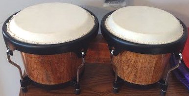 Stadium Tunable Bongos 7" x 6" - Natural