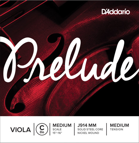 D'Addario Prelude Viola Single C String, Medium Scale, Medium Tension, J914 MM