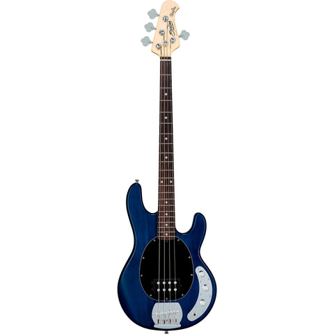 Sterling By Music Man StingRay RAY4 Electric Bass - Trans Blue Satin, no bag