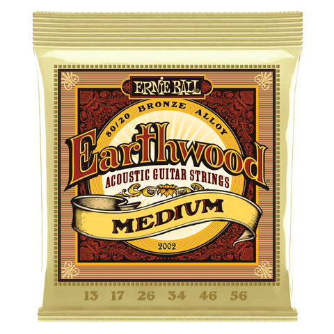 Ernie Ball Earthwood 80/20 Bronze Acoustic Guitar Strings 13-56 Gauge