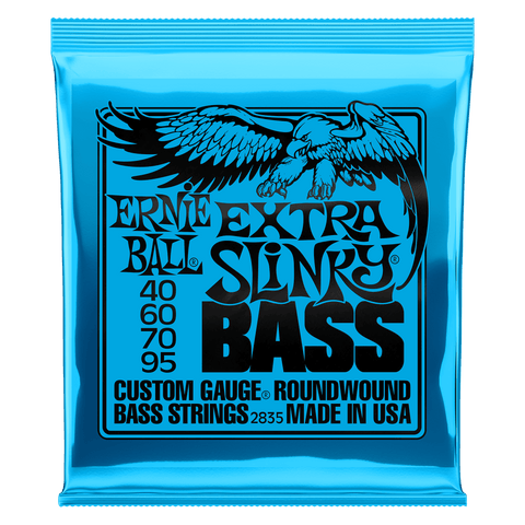 Ernie Ball EXTRA SLINKY NICKEL WOUND ELECTRIC BASS STRINGS 40-95 GAUGE