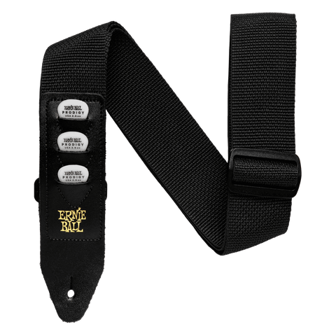 Ernie Ball Polypro Pickholder Guitar Strap/Bass Strap - Black