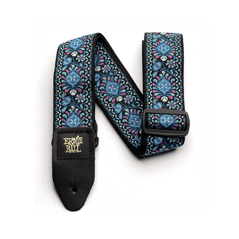 Ernie Ball Classic Jacquard Guitar Strap/Bass Strap - Indigo Orchid