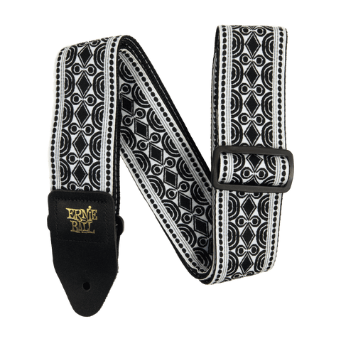 Ernie Ball Classic Jacquard Guitar Strap/Bass Strap - Beatnik Black