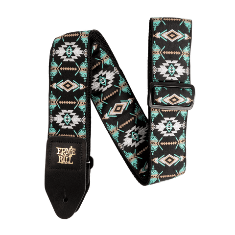 Ernie Ball Southwestern Turquoise Jacquard Strap, P05325