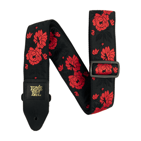 Ernie Ball Classic Jacquard Guitar Strap/Bass Strap - Tango Rose