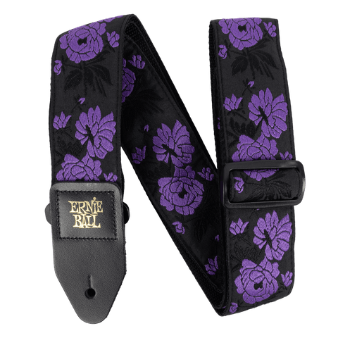 Ernie Ball Classic Jacquard Guitar Strap/Bass Strap - Lavender Rose