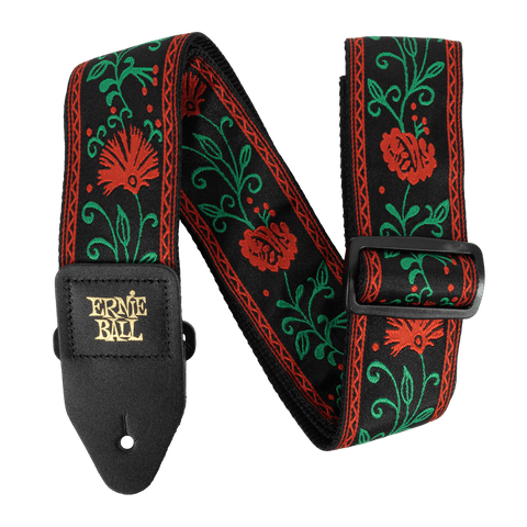 Ernie Ball Classic Jacquard Guitar Strap/Bass Strap - Western Rose