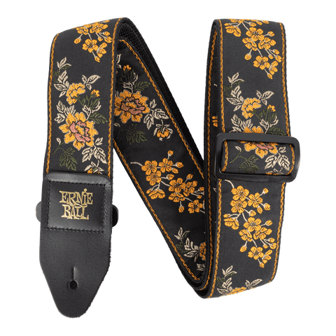 Ernie Ball Classic Jacquard Guitar Strap/Bass Strap - Tangerine Blossom