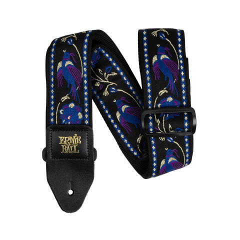 Ernie Ball Classic Jacquard Guitar Strap/Bass Strap - Purple Pleasant Pheasant