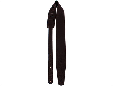 Perri's Black Saddle Leather Guitar Strap
