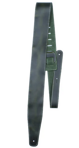 Perri's Green Baseball Leather Guitar Strap