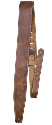 Perri's Tan Baseball Leather Guitar Strap