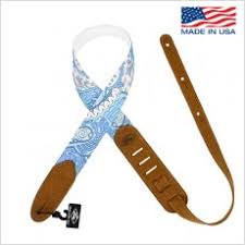 LM 2" Woodstock Guitar Strap - Blue