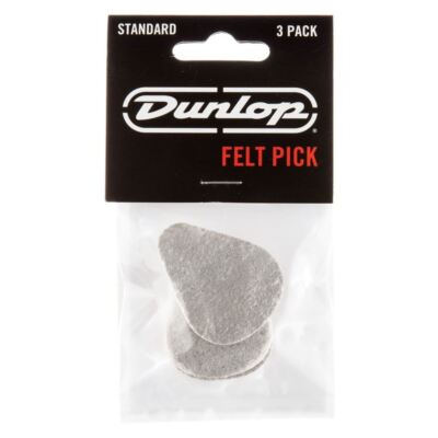 Dunlop 8012P Standard Hard Felt Picks with Beveled Tip, 3.2mm, 3-Pack