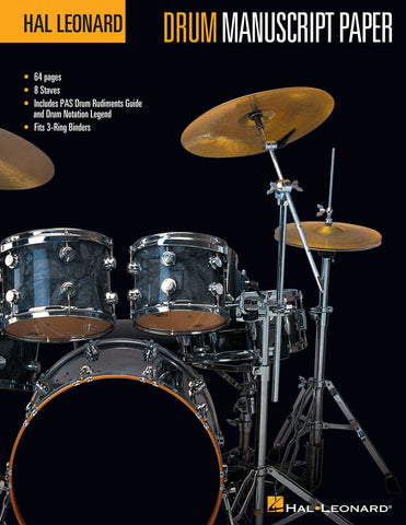 HAL LEONARD DRUM MANUSCRIPT PAPER