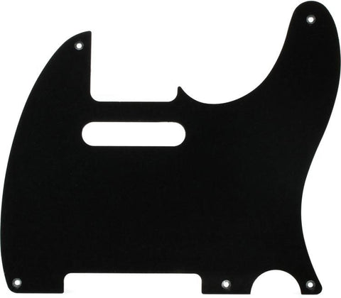 Fender '52 Telecaster Pickguard - Black 5-Hole - '52 Vint/'50s Mex, 099-2019-000