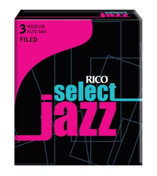 D'Addario Select Jazz Filed Alto Saxophone Reeds, Strength 3 Medium, 10-pack, RSF10ASX3M