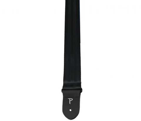 Perri's Leathers 2” Black Seatbelt Guitar Strap, 1694