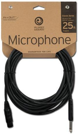 DAddario Planet Waves 25 ft. Classic Microphone Cable XLR Female - 1/4" PW-CGMIC-25