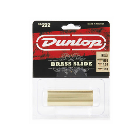 Dunlop 222 Brass Slide 9 Ring Size Medium Wall