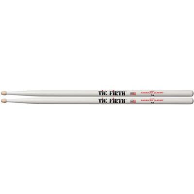 Vic Firth American Classic 5AW Drum Sticks in White wood tip