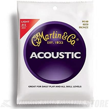 Martin M140 80/20 Bronze Round Wound Acoustic Strings - Light