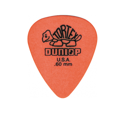 Dunlop 418P.60 Tortex Standard .60mm Orange Guitar Picks 12-Pack