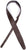 D'Addario Reversible Leather Guitar Strap, Black/Brown, 25REV02