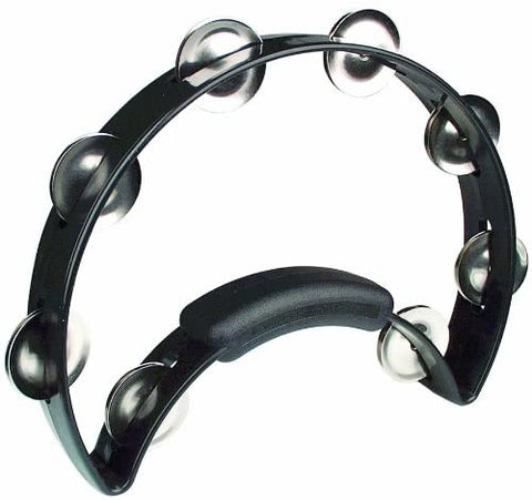 RhythmTech Tambourine, Black, inch (RT1210)