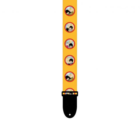 Perri's Leathers The Beatles Yellow Submarine Windows Polyester Guitar Strap, LPCP-6108