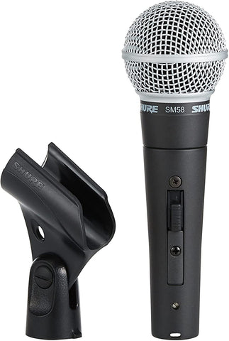 Shure SM58S Cardioid Dynamic Vocal Microphone with On/Off Switch