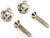 D'Addario Solid Brass End Pins - Black (Pair) PWEP102